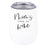 Funny Mother's Day Wine Tumbler with Lid 12 Oz Stemless Stainless Steel Insulated-Set of 1-Andaz Press-Because Mommin Ain't Easy-
