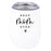 Funny Mother's Day Wine Tumbler with Lid 12 Oz Stemless Stainless Steel Insulated-Set of 1-Andaz Press-Because Mommin Ain't Easy-