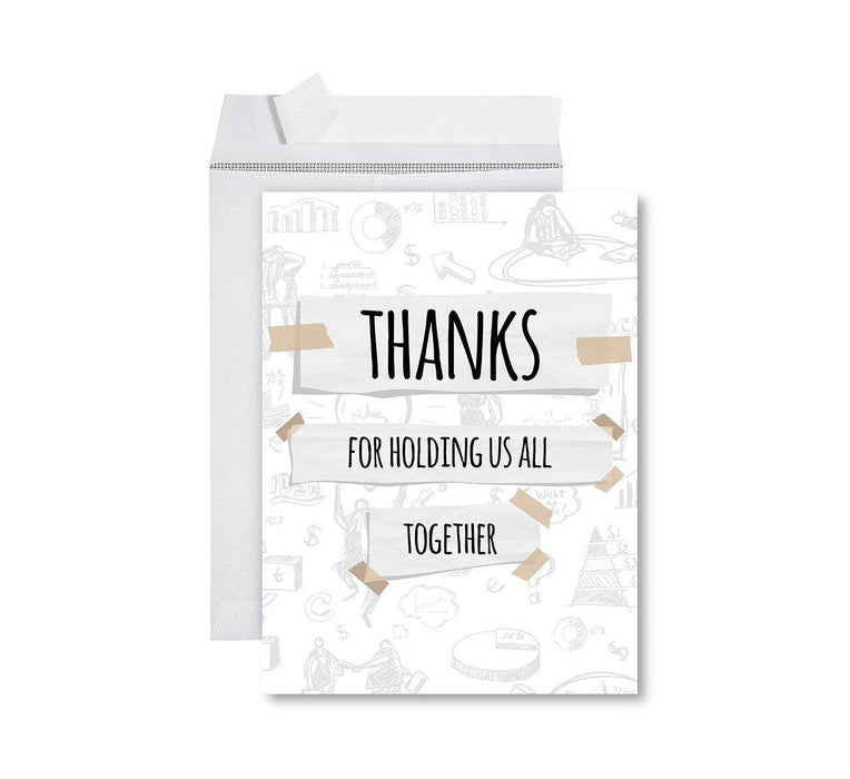 Funny National Boss's Day Jumbo Card, Blank Greeting Card with Envelope-Set of 1-Andaz Press-Awesome Boss-