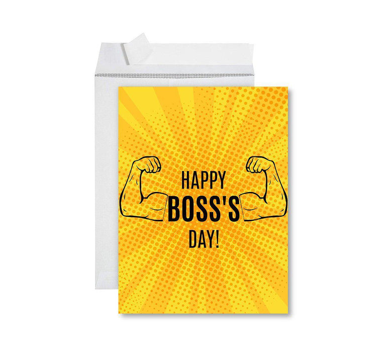 Funny National Boss's Day Jumbo Card, Blank Greeting Card with Envelope-Set of 1-Andaz Press-Awesome Boss-