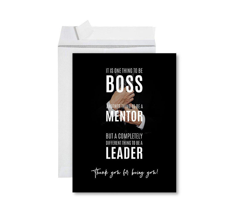 Funny National Boss's Day Jumbo Card, Blank Greeting Card with Envelope-Set of 1-Andaz Press-Awesome Boss-