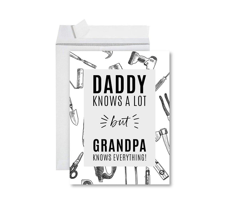 Funny National Grandparents Day Jumbo Card, Blank Greeting Card with Envelope-Set of 1-Andaz Press-Thank You Grandma-