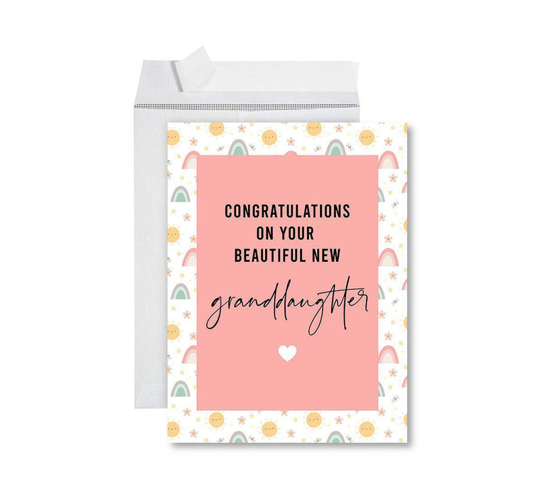 Funny National Grandparents Day Jumbo Card, Blank Greeting Card with Envelope-Set of 1-Andaz Press-Thank You Grandma-