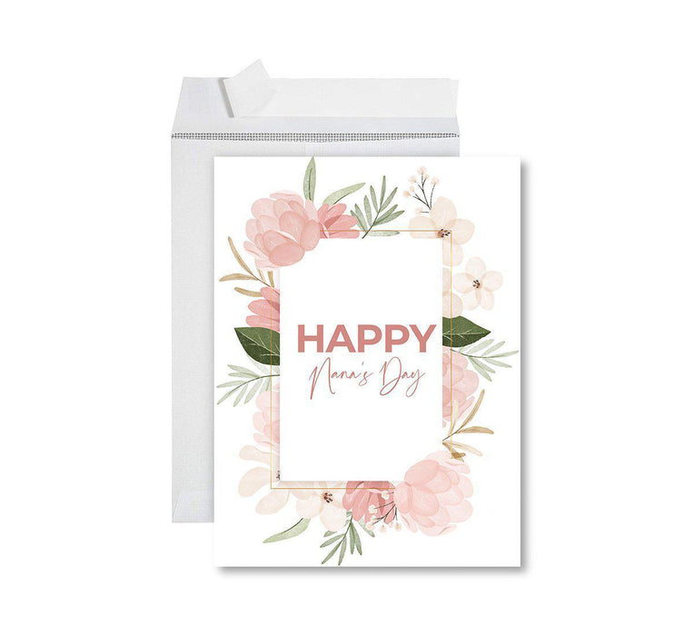 Funny National Grandparents Day Jumbo Card, Blank Greeting Card with Envelope-Set of 1-Andaz Press-Thank You Grandma-