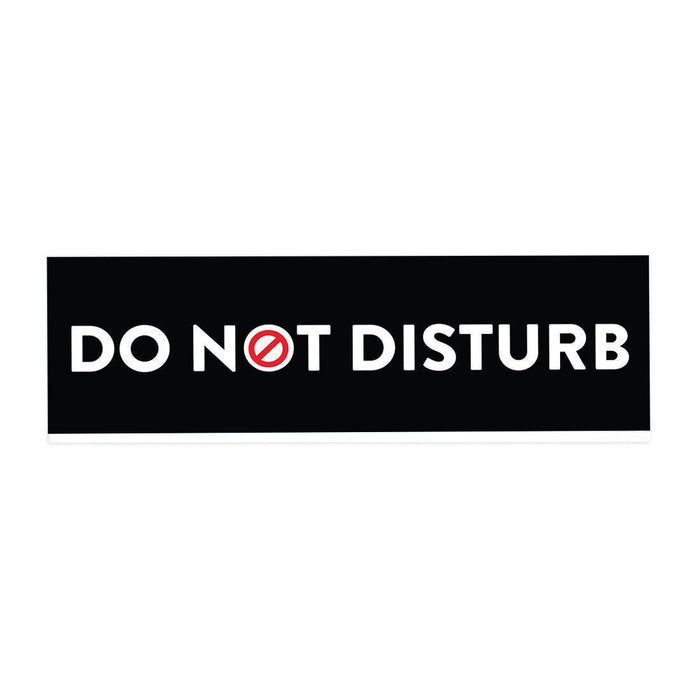 Funny Office Desk Plate, Acrylic Plate for Desk Decorations Design 2-Set of 1-Andaz Press-Do Not Disturb-