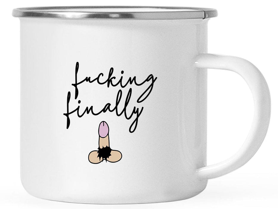 Funny Penis Campfire Coffee Mug Gift – 6 Designs-Set of 1-Andaz Press-Fucking Finally-