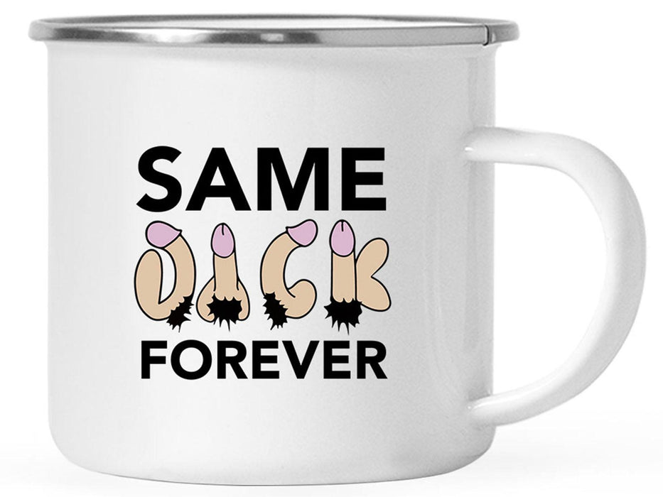 Funny Penis Campfire Coffee Mug Gift – 6 Designs-Set of 1-Andaz Press-Same Dick Forever-