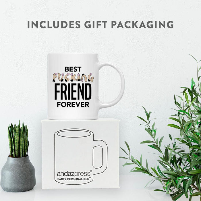 Funny Penis Coffee Mug Gift – 6 Designs-Set of 1-Andaz Press-Best Fucking Friend Forever-