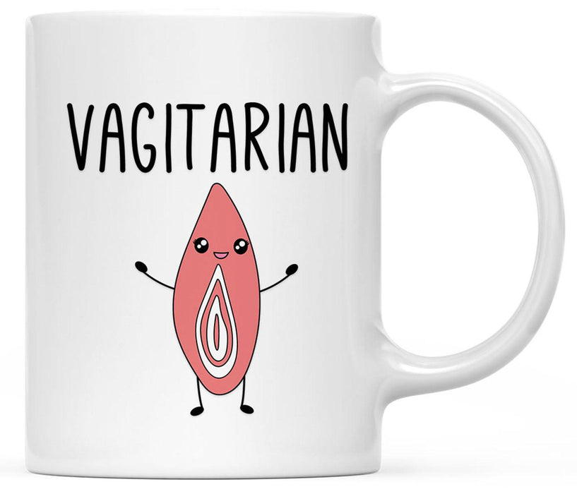 Funny Penis Coffee Mug Gift  – 6 Designs-Set of 1-Andaz Press-Vagitarian-