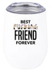 Funny Penis Wine Tumbler with Lid 12oz Stemless Stainless Steel Insulated Tumbler - 6 Designs-Set of 1-Andaz Press-Best Fucking Friend Forever-