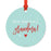 Funny Pregnancy Round Metal Christmas Ornaments, Includes Ribbon and Gift Bag-Set of 1-Andaz Press-Grandma Going To Be-