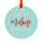 Funny Pregnancy Round Metal Christmas Ornaments, Includes Ribbon and Gift Bag-Set of 1-Andaz Press-Midwife-