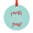 Funny Pregnancy Round Metal Christmas Ornaments, Includes Ribbon and Gift Bag-Set of 1-Andaz Press-Parents-