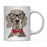 Funny Preppy Dog Art Coffee Mug-Set of 1-Andaz Press-English Pointer in Black Glasses-