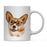 Funny Preppy Dog Art Coffee Mug-Set of 1-Andaz Press-Corgi in Black Glasses-