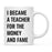 Funny Profession Quote Ceramic Coffee Mug-Set of 1-Andaz Press-Teacher-