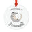 Funny Pun Round MDF Wood Christmas Tree Ornament-Set of 1-Andaz Press-Duck-