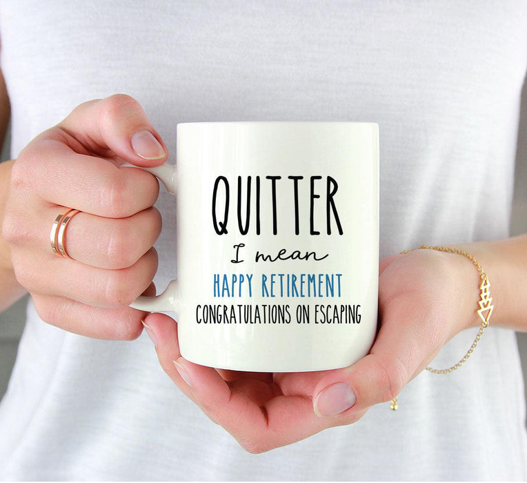 Funny Retirement Coffee Mug Gifts - 13 Designs-Set of 1-Andaz Press-Quitter-