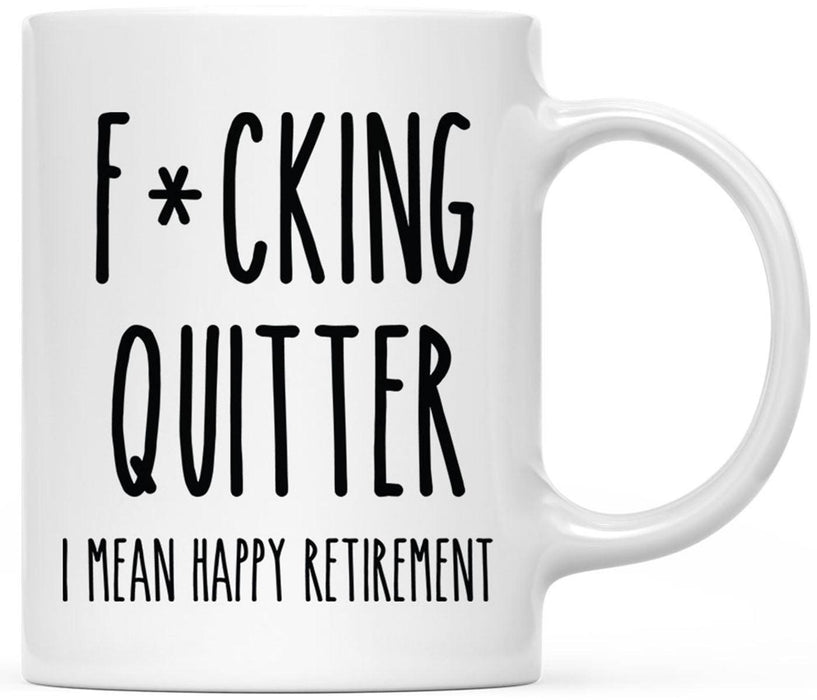 Funny Retirement Coffee Mug Gifts - 13 Designs-Set of 1-Andaz Press-Quitter-