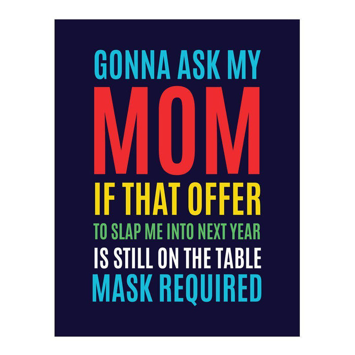Funny Social Distancing Signs, Humorous Face Mask Required Rectangle Business Signs, Vinyl Sticker Decals-Set of 10-Andaz Press-Mask Required-