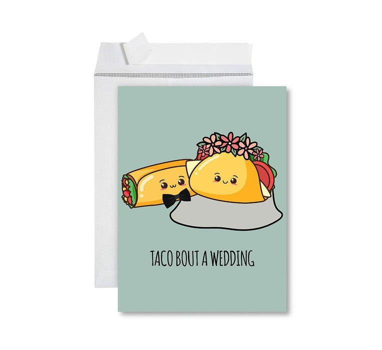 Funny Wedding Jumbo Card, Blank Congratulations Greeting Card with Envelope-Set of 1-Andaz Press-Fucking Finally-
