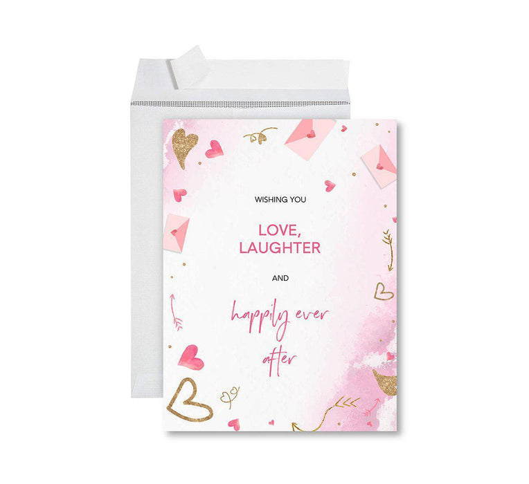 Funny Wedding Jumbo Card, Blank Congratulations Greeting Card with Envelope-Set of 1-Andaz Press-Fucking Finally-