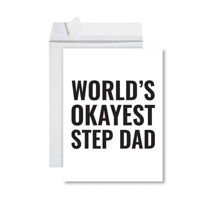 Funny World's Okayest Jumbo Greeting Card for Birthdays, Retirement, and Office Celebrations-Set of 1-Andaz Press-Pilot-