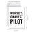 Funny World's Okayest Jumbo Greeting Card for Birthdays, Retirement, and Office Celebrations-Set of 1-Andaz Press-Pilot-