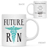 Future RN Nursing School Ceramic Coffee Mug-Set of 1-Andaz Press-