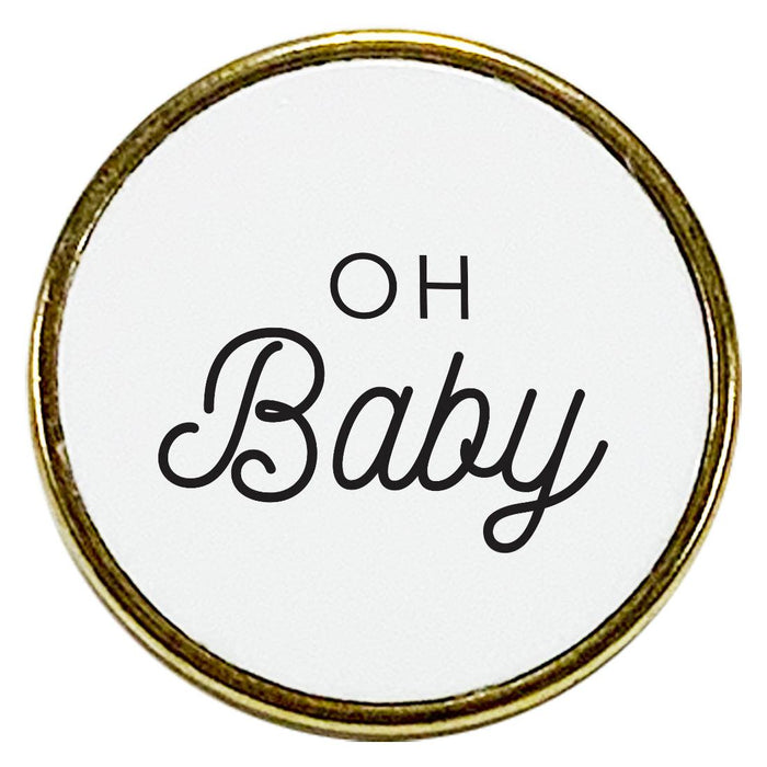 Gender Reveal Baby Shower Lapel Pins-Set of 1-Andaz Press-Team Boy-