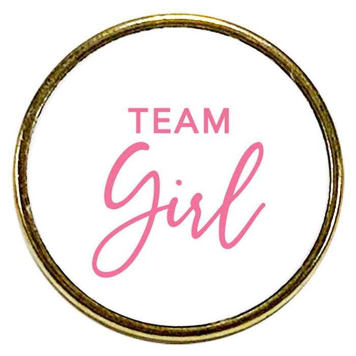 Gender Reveal Baby Shower Lapel Pins-Set of 1-Andaz Press-Team Boy-