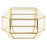 Geometric Glass Card Box-Set of 1-Koyal Wholesale-Gold-