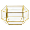 Geometric Glass Card Box-Set of 1-Koyal Wholesale-Gold-