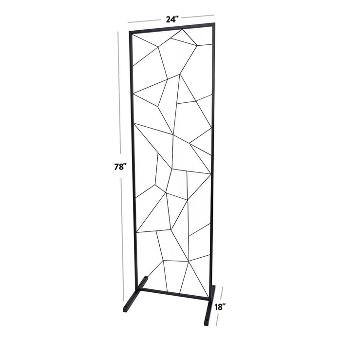 Geometric Wedding Backdrop Floor Stand-Set of 1-Koyal Wholesale-Black-