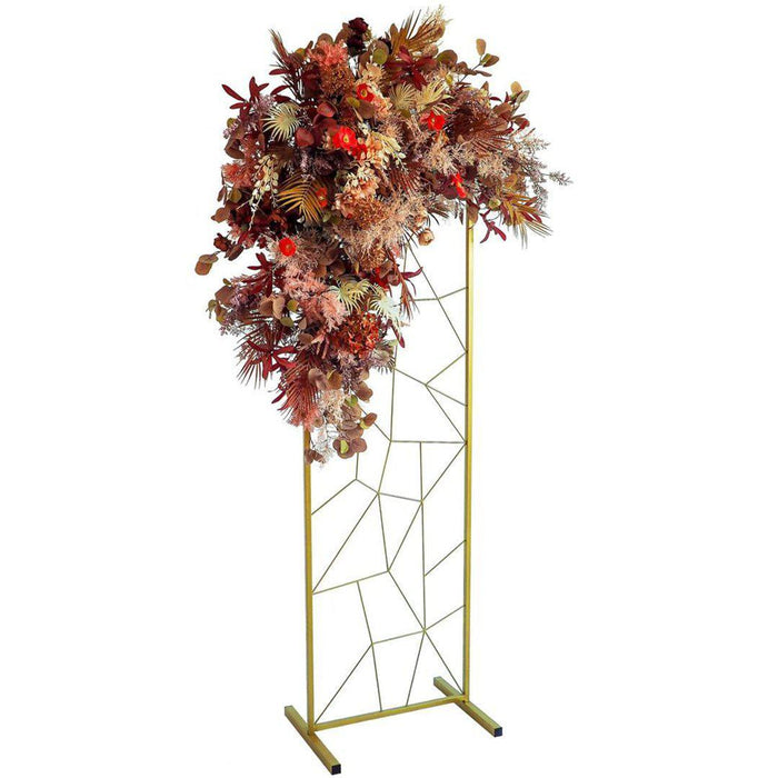 Geometric Wedding Backdrop Floor Stand-Set of 1-Koyal Wholesale-Black-
