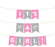 Girl Baby Shower Hanging Pennant Garland Party Banner-Set of 1-Andaz Press-Gray-It's A Girl!-