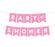 Girl Baby Shower Hanging Pennant Garland Party Banner-Set of 1-Andaz Press-Pink-Baby Shower-