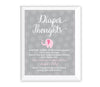 Girl Elephant Diaper Thoughts Fun Activities-Set of 1-Andaz Press-Diaper Thoughts-