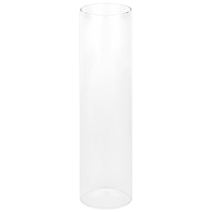 Glass Hurricane Candle Holder Shades, Chimney Glass Tube Covers for Taper & Pillar Candles-Set of 6-Koyal Wholesale-2.6" x 10"-