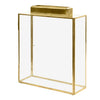 Glass Wedding Card Gift Box Holder-Set of 1-Koyal Wholesale-Gold-