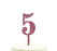 Glitter Acrylic Number Birthday Cake Toppers-Set of 1-Andaz Press-Gold-1-