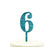 Glitter Acrylic Number Birthday Cake Toppers-Set of 1-Andaz Press-Gold-1-