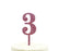 Glitter Acrylic Number Birthday Cake Toppers-Set of 1-Andaz Press-Pink-3-