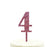 Glitter Acrylic Number Birthday Cake Toppers-Set of 1-Andaz Press-Pink-4-