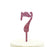Glitter Acrylic Number Birthday Cake Toppers-Set of 1-Andaz Press-Pink-7-