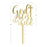 God Bless This Child Baptism Mirror Acrylic Cake Toppers-Set of 1-Andaz Press-Gold-