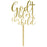 God Bless This Child Baptism Mirror Acrylic Cake Toppers-Set of 1-Andaz Press-Gold-