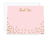 Gold Glitter 1st Birthday Blank Thank You Notes with Envelopes-Set of 20-Andaz Press-Pink-