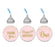 Gold Glitter 1st Birthday Hershey's Kisses Stickers-Set of 216-Andaz Press-Pink-