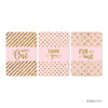 Gold Glitter 1st Birthday Hershey's Miniatures Mini Candy Bar Wrappers-Set of 36-Andaz Press-Pink-